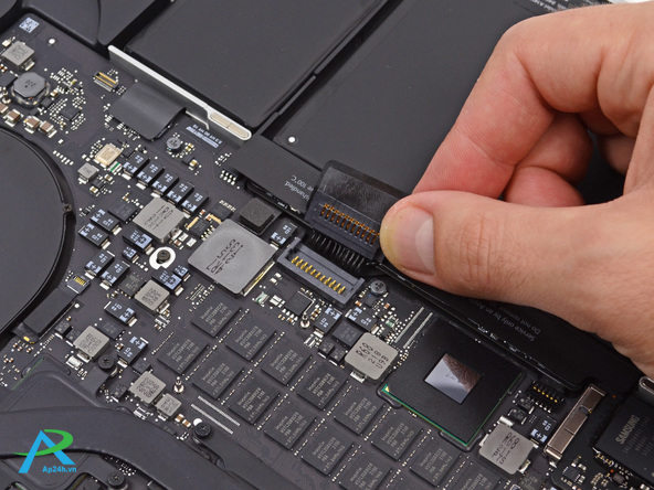 Hướng dẫn thay thế ổ SSD trên Macbook Pro  15" Restina 2014,